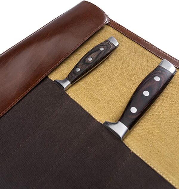 Premium leather knife bag “Charles” for all amateur and professional chefs - Image 4