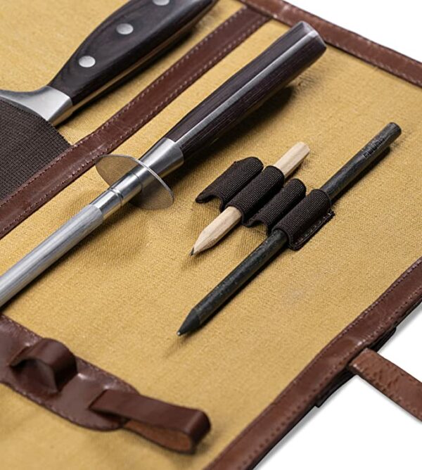 Premium leather knife bag “Charles” for all amateur and professional chefs - Image 3